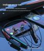 Ultra-Long Standby 5.1 Bluetooth Neckband Headphones with Card Slot & Heavy Bass, Compatible with Huawei, OPPO, Vivo, Apple.