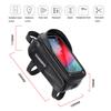 Fahrradtasche Vorderrrohr Touchscreen Rahmen Wasserdichte Handyhülle Radfahren Mountainbike Zubehör
