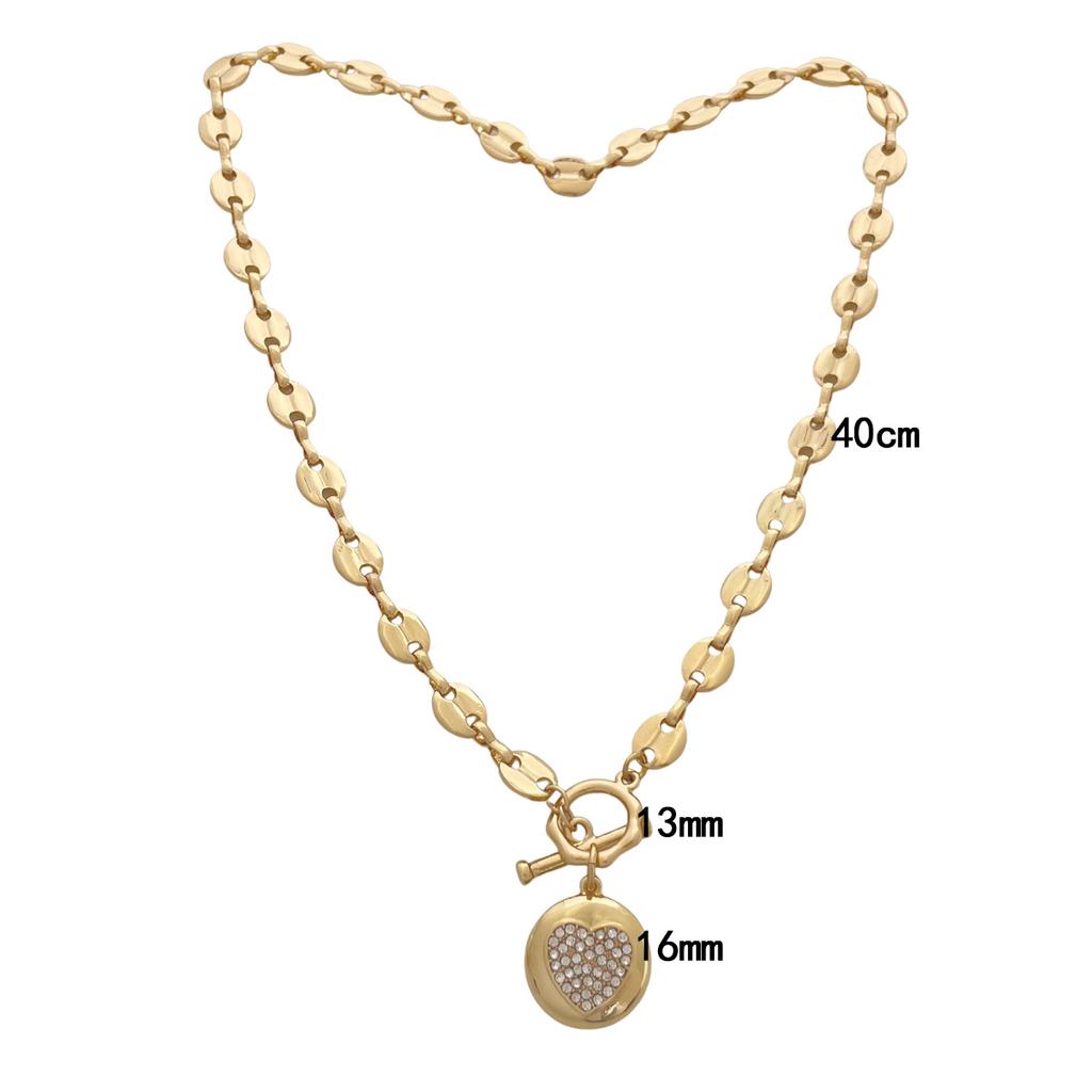 French Retro Light Luxury Temperament OT Buckle Necklace, Women's Love, Fashion Design, Collarbone Chain