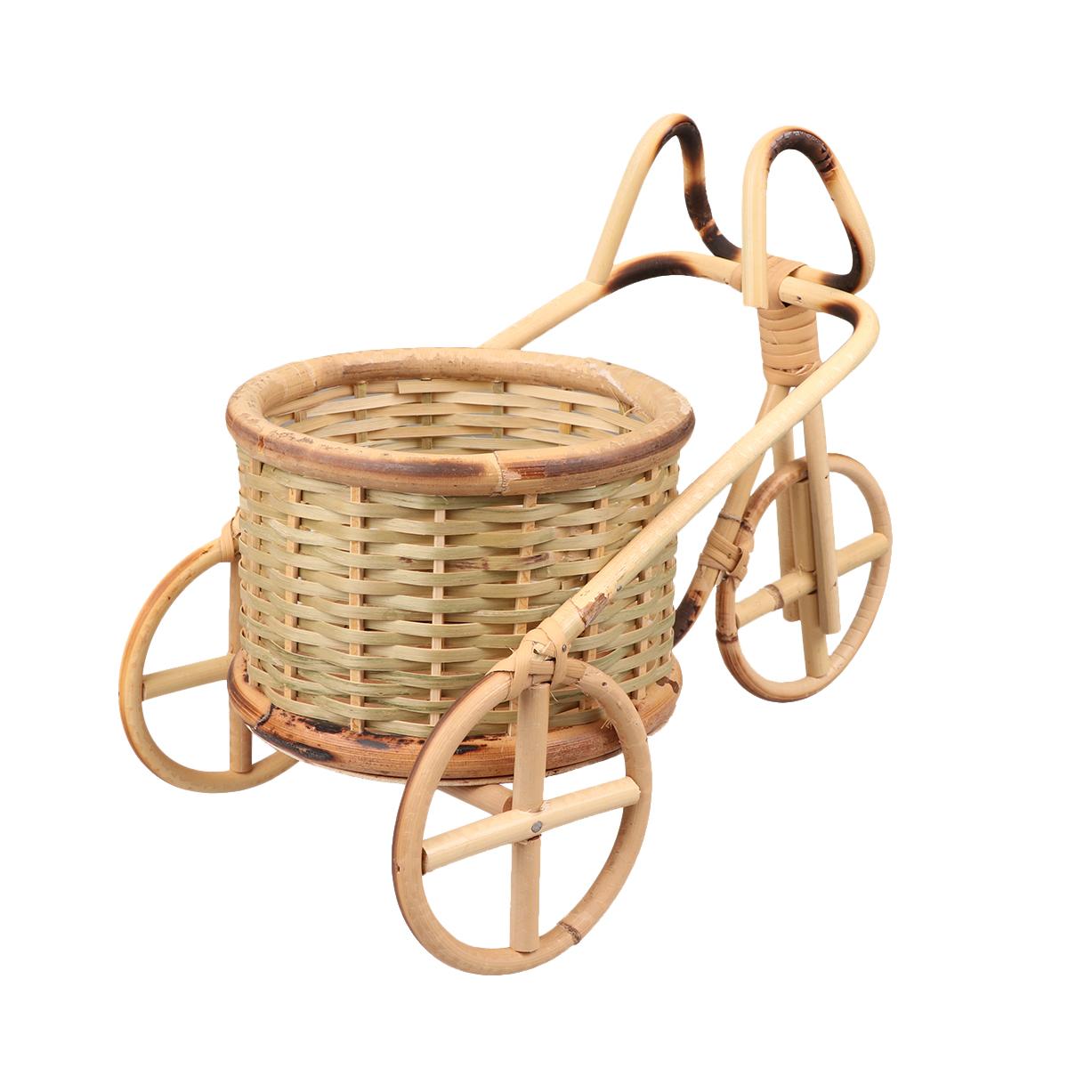 

Соломенная корзина для фруктов, плетеная вручную из ротанга, контейнер, держатель для хранения, украшение