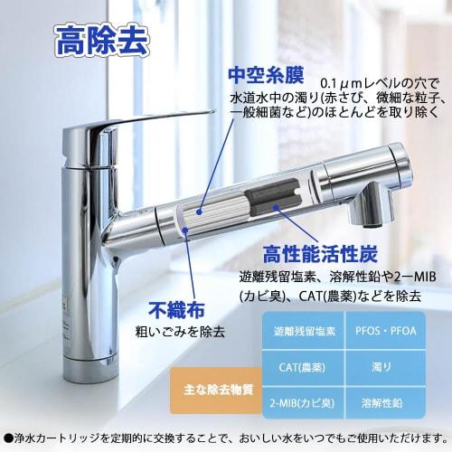 SFC0002 Successor Product BSC05001 5+1 Substance Removal, PFOS & PFOA Removal, SFC0002TTS Water Purification Cartridge, Replacement Filter for Water P