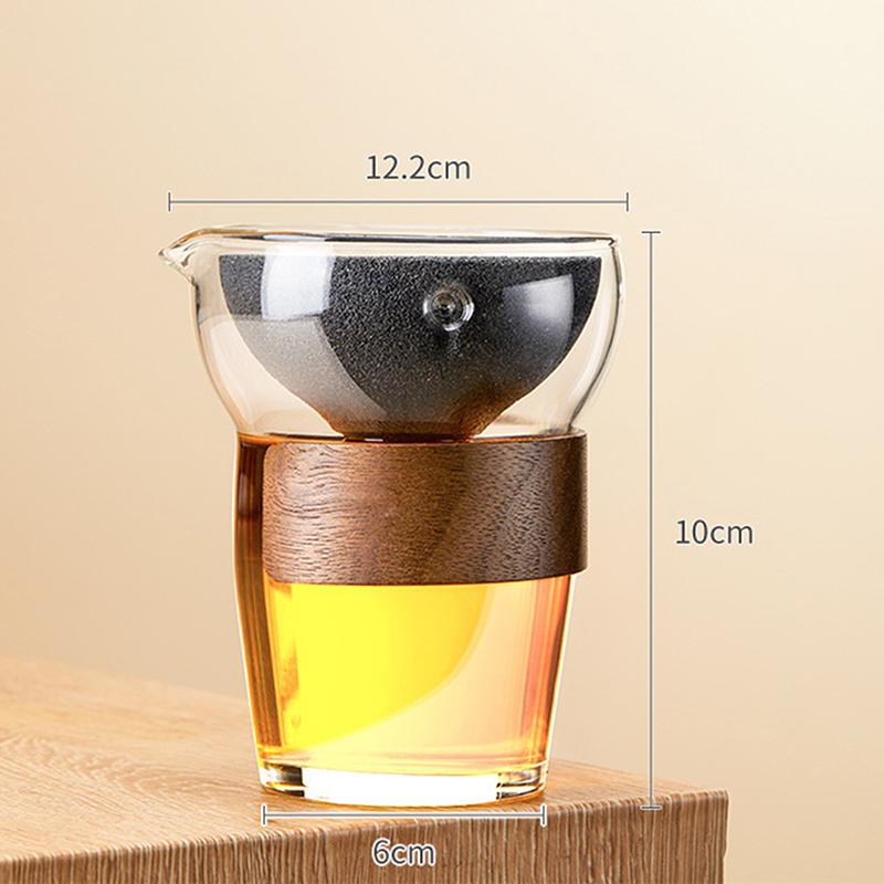 Tea Filter Cup Rotating Tea Strainer Glass Wine Container Tea Dregs Filter Holder Absorbent Coaster Coffee Filter Cup