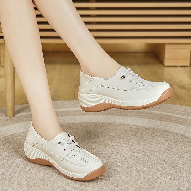 Summer new breathable hole shoes hollow soft sole wear-resistant casual mother shoes