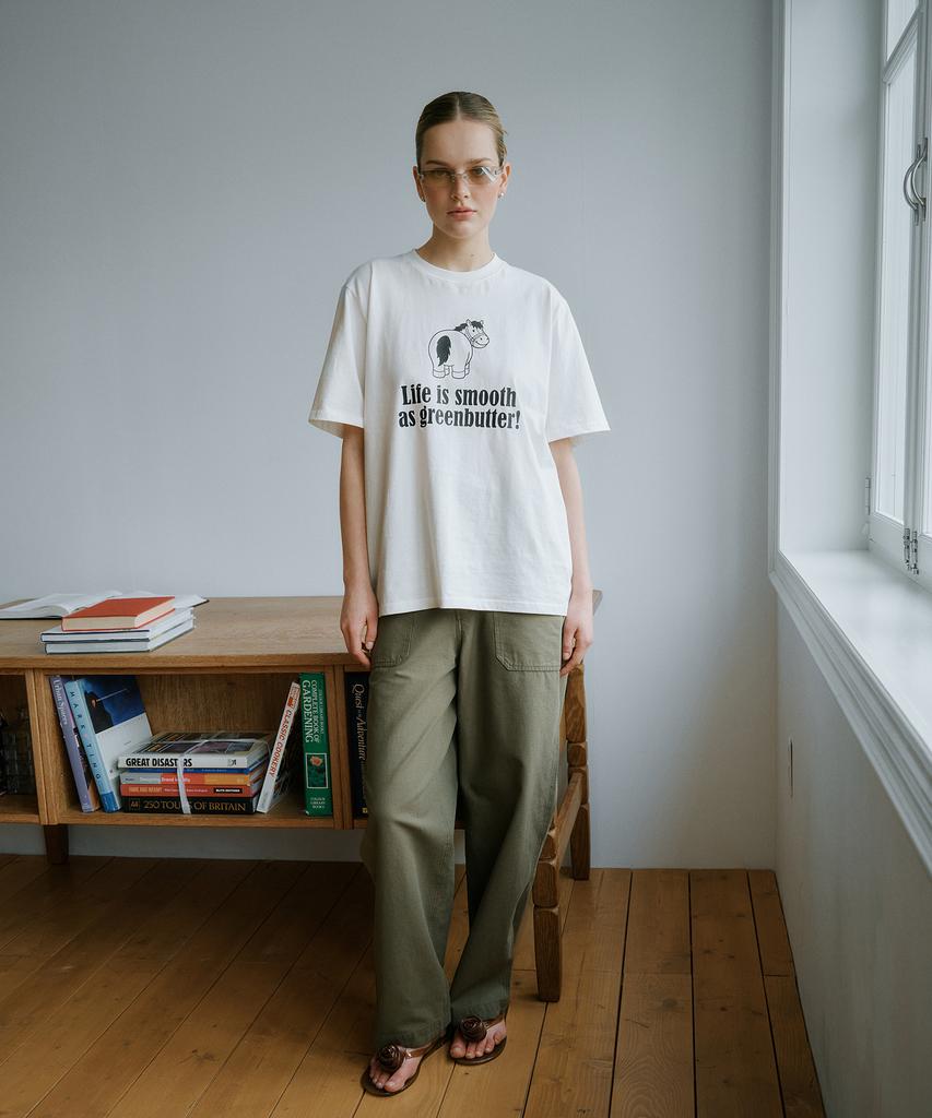GREENBUTTER Patch Pocket Pants (Khaki)