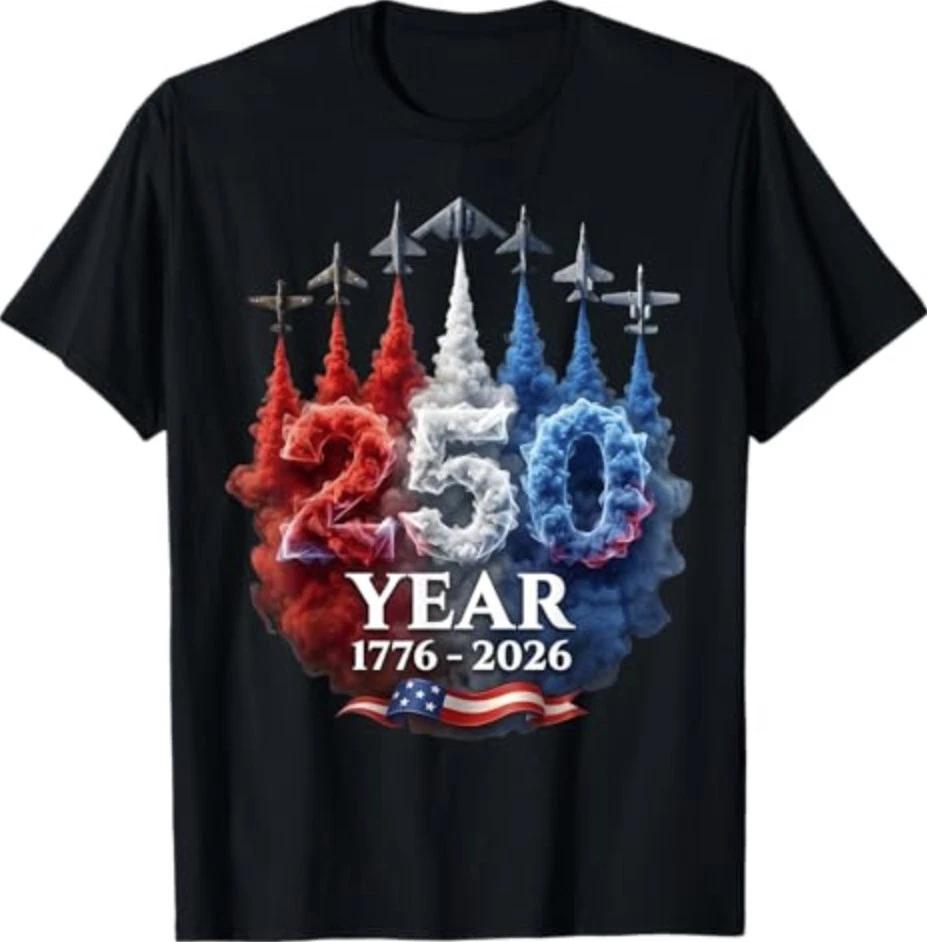 250 Years American 250th USA Patriotic 4th of July T-Shirt S
