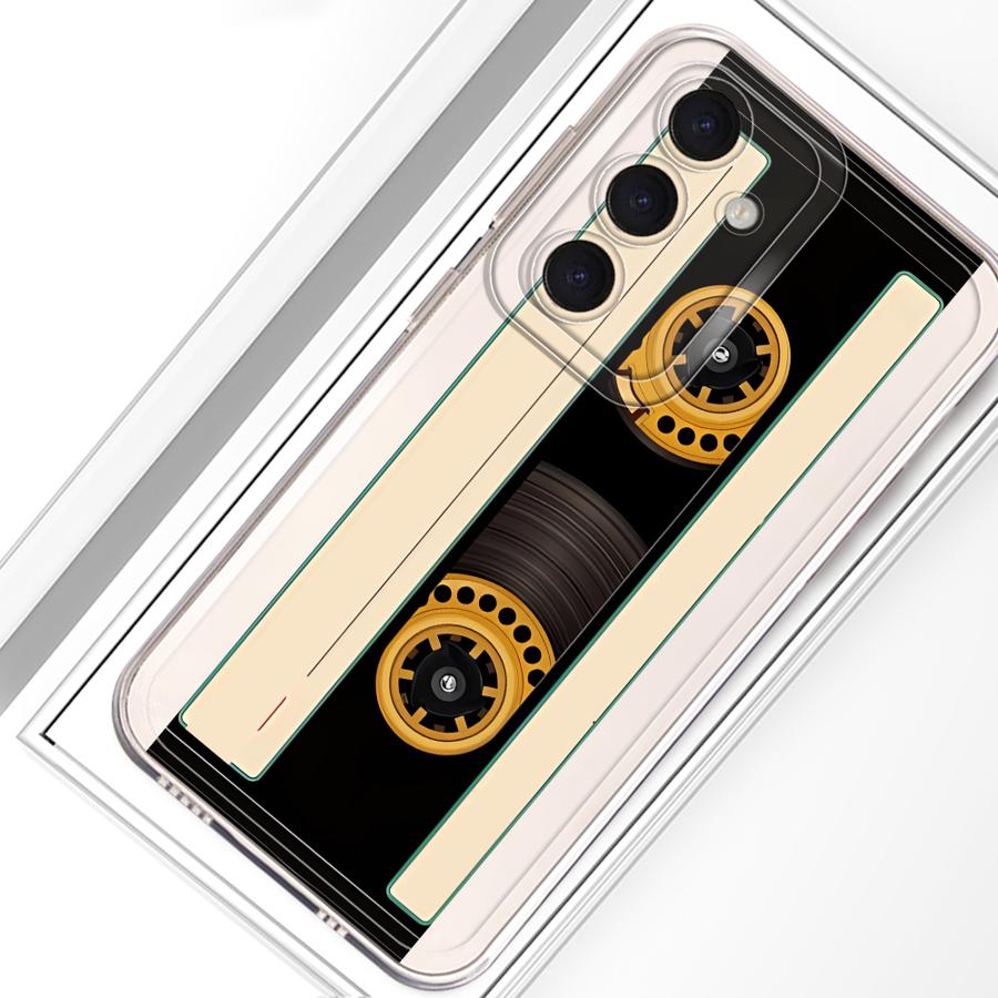 Fashion Retro Cassette Tape Phone Cover Case for Samsung Galaxy A25 A51 A36 A13 A33 A52 A56 A50 A34 A35 A52 A31 A26 A24 A54 A15