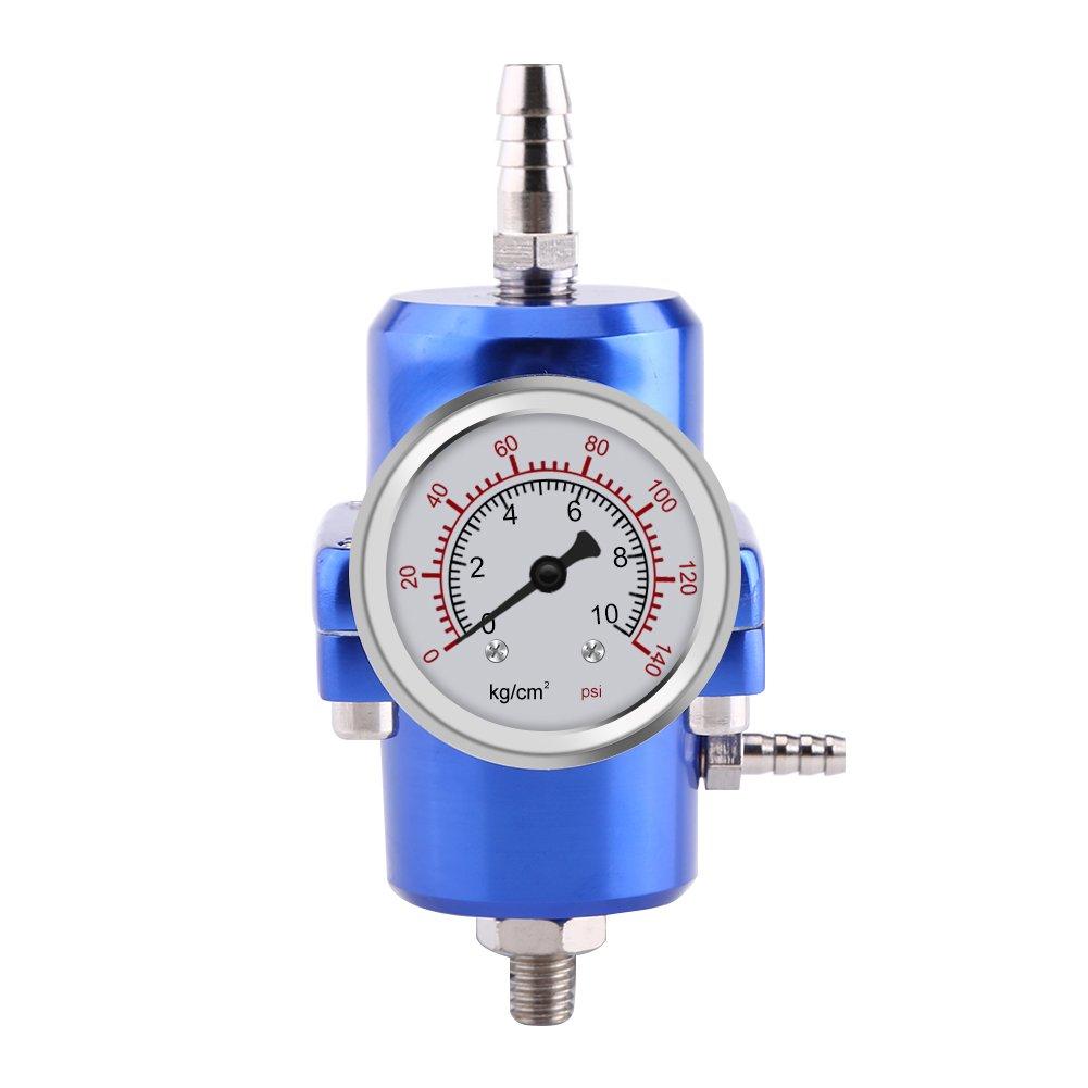 

Fuel Regulator, Fuel Pressure Regulator with Gauge, Fuel Regulator - Qiilu Fuel Pressure Regulator, синий