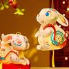 DIY Rabbit Lantern Light-up Chinese Style Lantern 3D Waterproof Lantern Photo Prop for Mid-Autumn Festival Celebration Party Decoration