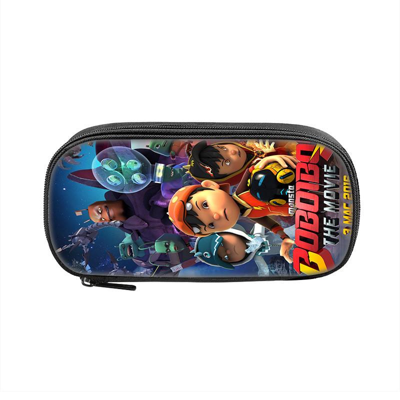 Boboiboy Pencil Case For Kids Nylon Storage Bag With Cartoon Design