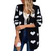 Women's Casual Fashion Cardigan Heart Sweater Knitted Cardigan Bottoming Shirt