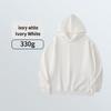 Men's 330g Heavyweight Round Neck Hoodie - Skin-Friendly, Antibacterial, Soft, Versatile, and Casual Sports Top