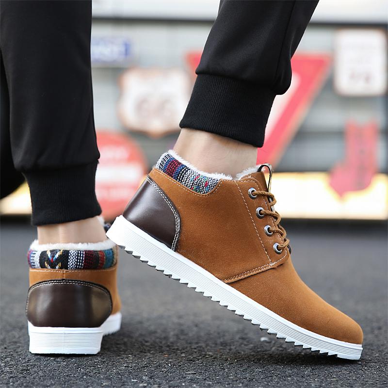 Fashion 2024 Popular Male Footwear Antumn Winter Fashion Casual Shoes for Men Adults Comfortable Senior Suede Black Male Sneakers