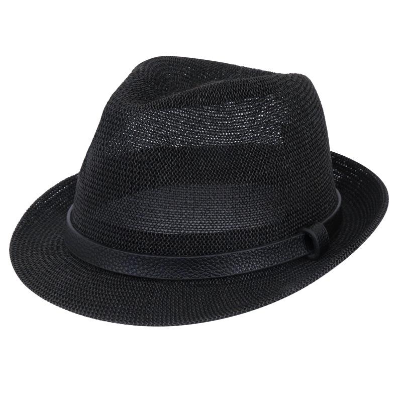 Hat Summer Top Hat European and American Version of Grass Yarn Sunshade Neutral Male and Female Jazz Hat