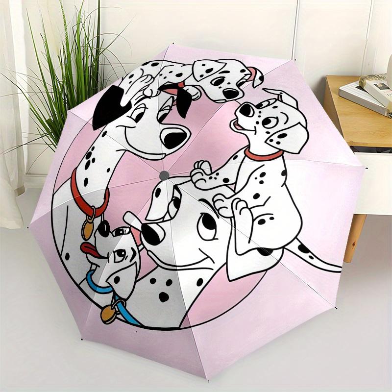 

Disney Dalmatian Dogs Automatic Opening and Closing Umbrella Suitable for all occasion and business umbrella, unisex portable tri fold sma