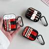 Red Black Heart Daisy Stripe Earphone Cases Cover Case For Airpods Pro3 Pro 3 Pro2 1 4 2