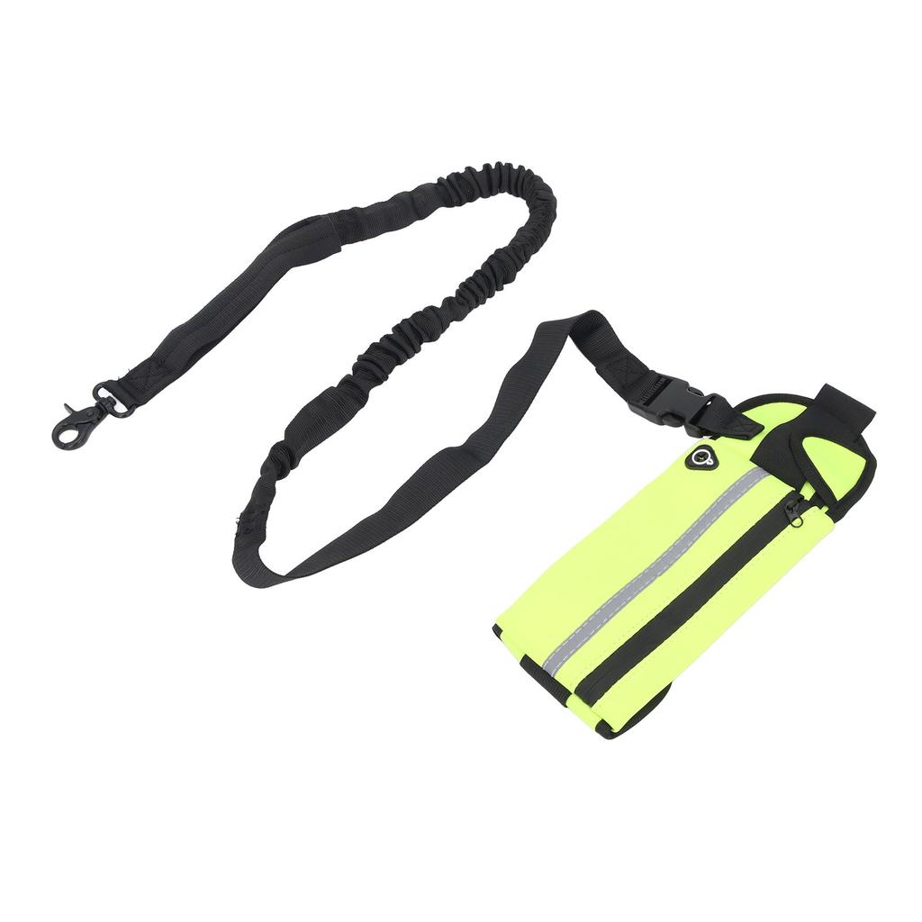 Dog Leash with   Pouch Waist Leash for Dog Walking Training Running Elastic Rope Waist Bag Reflective