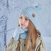 3Pcs Ear Protection Kids Winter Hat Scarf Gloves Set Unisex Scarf Cap New Children Beanie Cap