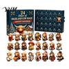 Christmas Advent Calendar 24 Days of 3D Highland Cow Calendar, Cute Farm Day Countdown Box Cattle with Mini Figurines Collectibles for Holiday