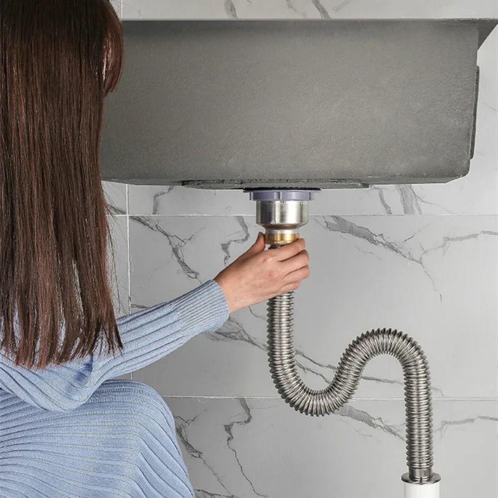 Deodorant Kitchen Sink Drain Pipe Anti Rat Bite Sewer Fast Drainage Kit  Plumbing Repair