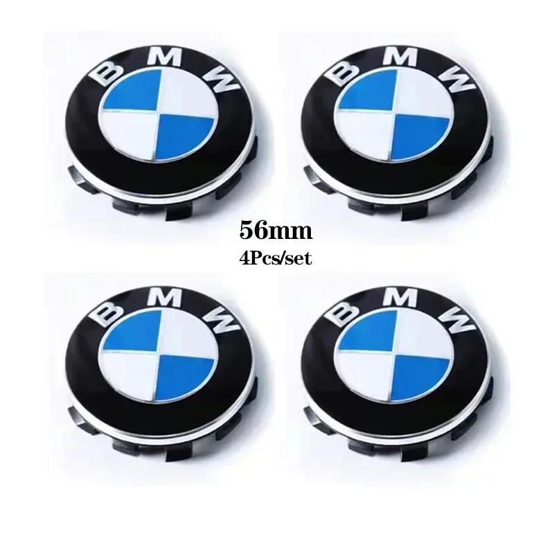 4Pcs 56/68mm Car Emblem Wheel Center Hub Cover Sticker Rim Badge Emblem Accessories For Bmw M E46 E90 E60 F10 F30 E39 E36 F20