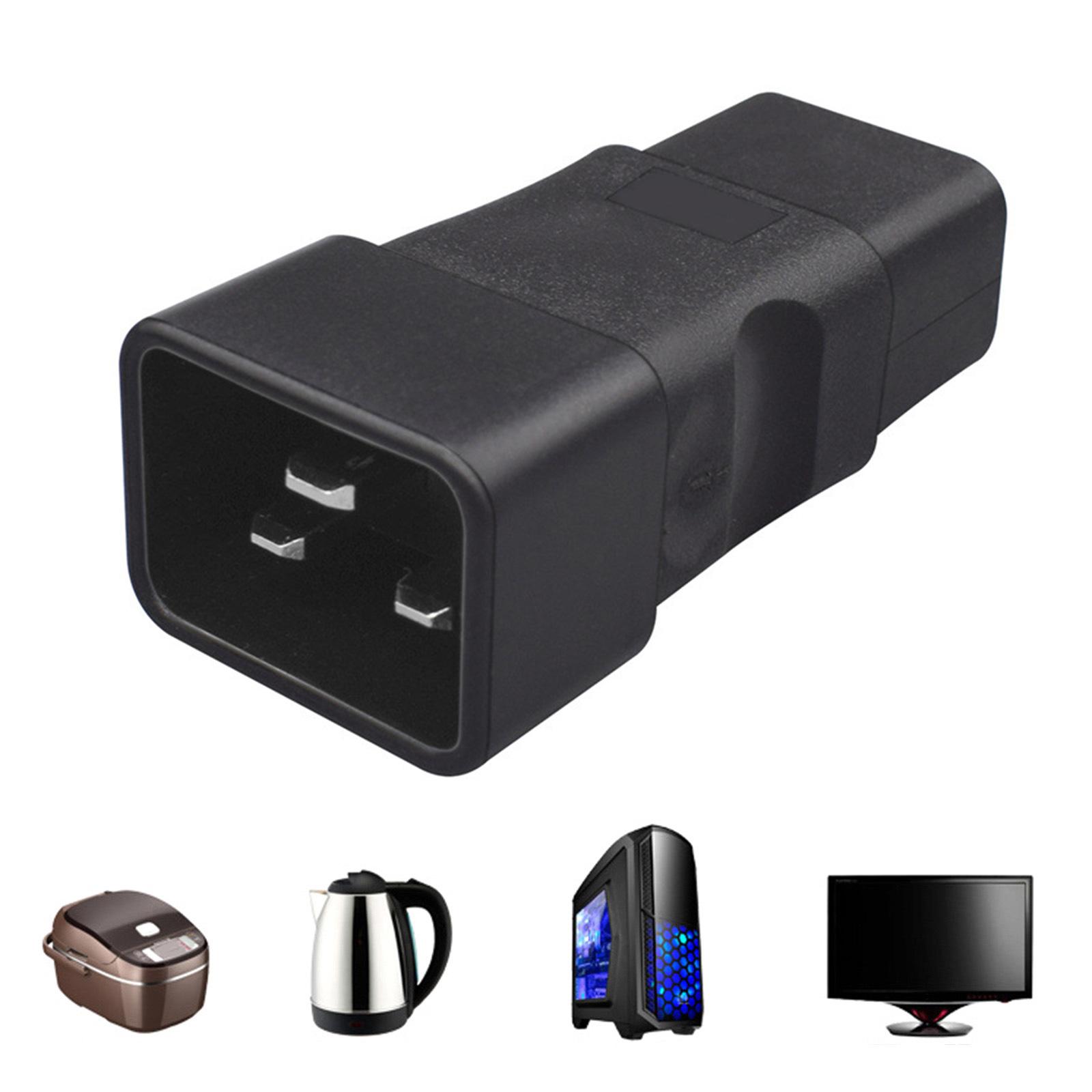 

16A IEC320 C20 - C19 адаптер питания преобразователь, сверхпрочный ПВХ электрический разъем питания для центров обработки данных