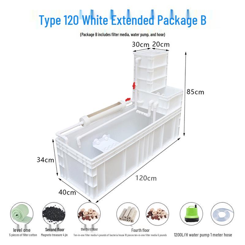 Enhanced Turtle Tank with Filter and Water Change System