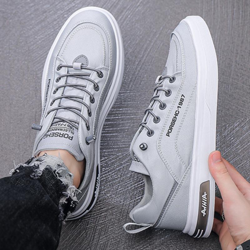 Summer Thin Men's Shoes Breathable Canvas Slip-on Shoes Sports Casual Work Shoes