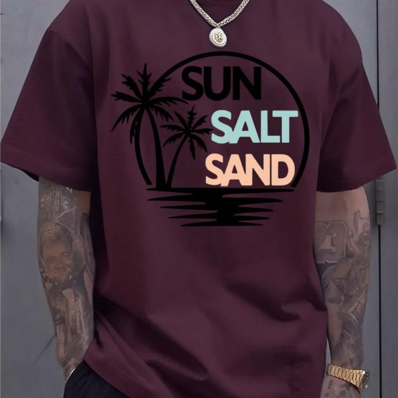 Men's fashionable round neck T-shirt