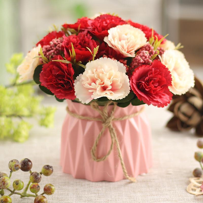 Artificial Flowers Desktop Ornament for Living Room and Dining Table Decoration