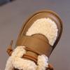 2024 Winter Neue Mädchenschuhe Verdicken Warme Kinder Schneestiefel Rutschfeste Kinder Baumwollschuhe Mode Plüsch Freizeitschuhe
