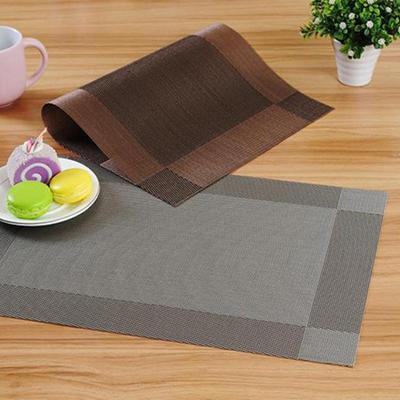 Teslin Tischset Western-Tischset Hotel-PVC-Tischset Rutschfester Wärmedämmuntersetzer Leicht zu waschendes, schnell trocknendes Tischset