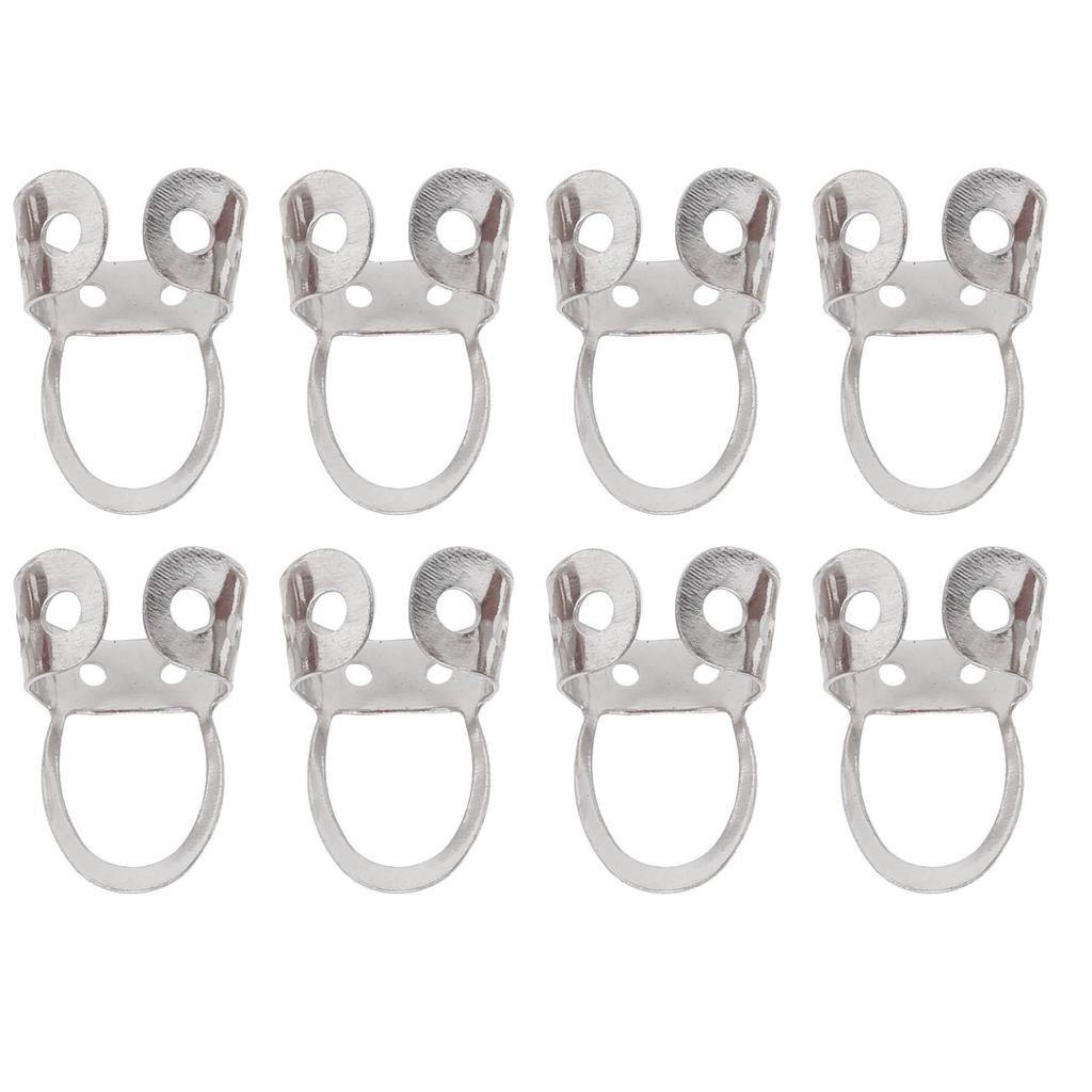8Pcs Guitar Finger Picks Adjustable Hollow Stainless Steel Musical Instrument AccessoriesSilver