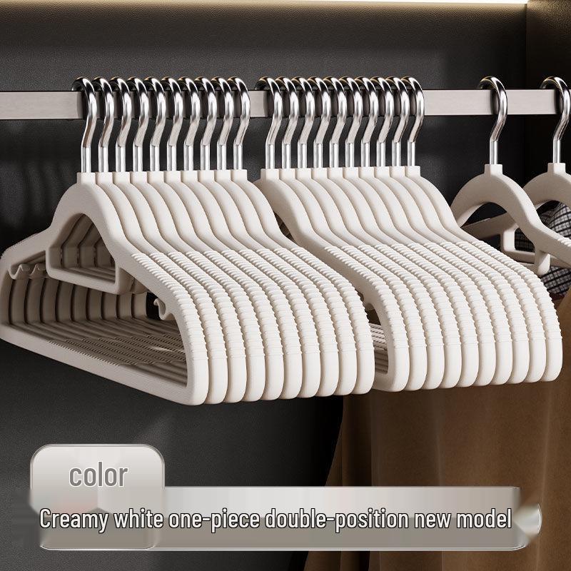Non-Slip Narrow Short Neck Clothes Hanger with Anti-Shoulder Design