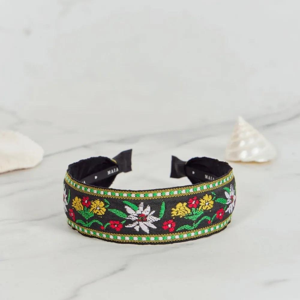 Lara Maia Green Floral Jacquard Hairband Plain Yellow Green MAIAHB045 3306379