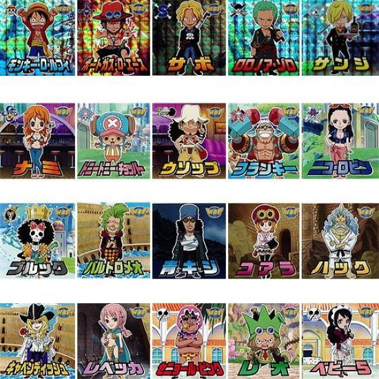 

One Piece World Collectible Figure Набор наклеек Приз Banpresto Том. 1, 20,