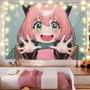Spy X Family Ania Anime Wall Tapestry  Dormitory Bedroom Headboard Decorative Artwork for Fans