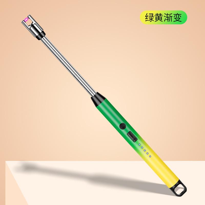 Modern Outdoor Portable BBQ Kitchen Lighter Electronic Pulse Igniter New Fashionable Color Scheme Aromatherapy Candle Gift Metal