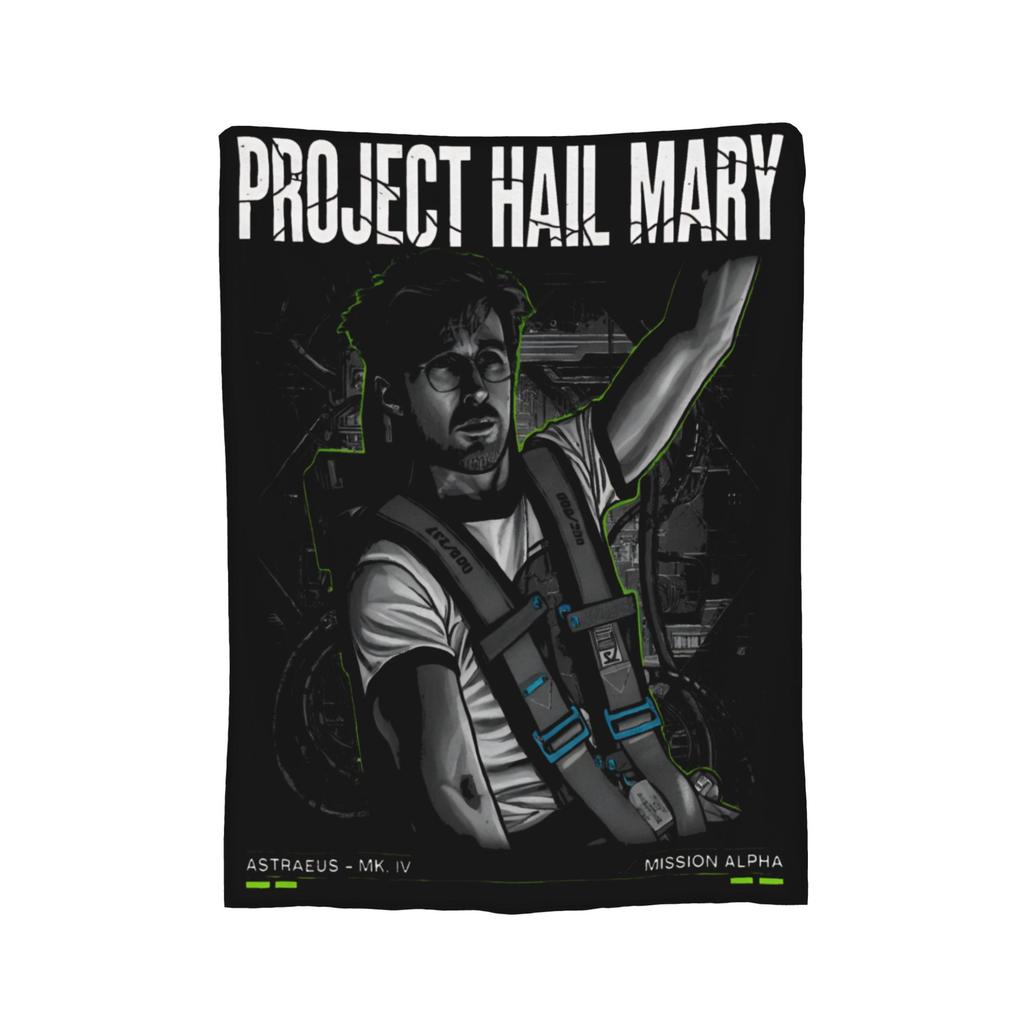 Si Fi Project Hail Mary Blankets Plush Throw Blankets Airplane Travel Portable Lightweight Bedsprea,