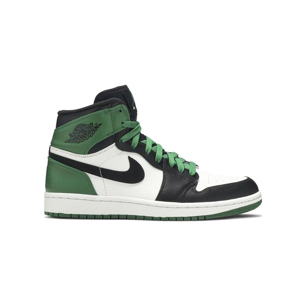 Air Jordan 1 Retro High OG TD Lucky Green Baby-Sneakers Schwarz Weiß FD1413-031
