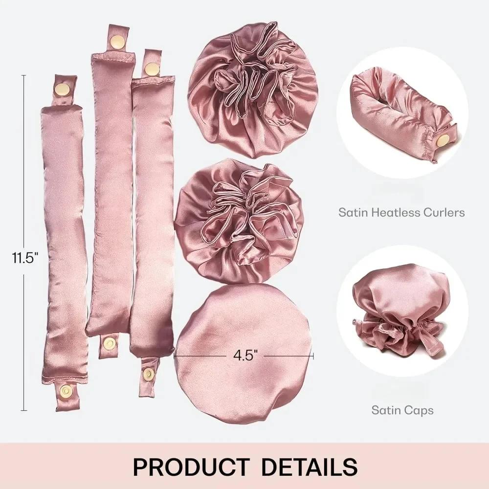 1/2Sets Heatless Curling Rod Silk Curls No Heat Hair Curler Hair Rollers Sleeping Headband Lazy Hair Curlers Women Styling Tools