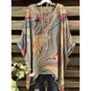 Camisetas para Mujer Estampado de Mármol Dorado Versátiles Máquina Verano Comodidad Manga Corta Lavables Bohemio Ropa Vintage