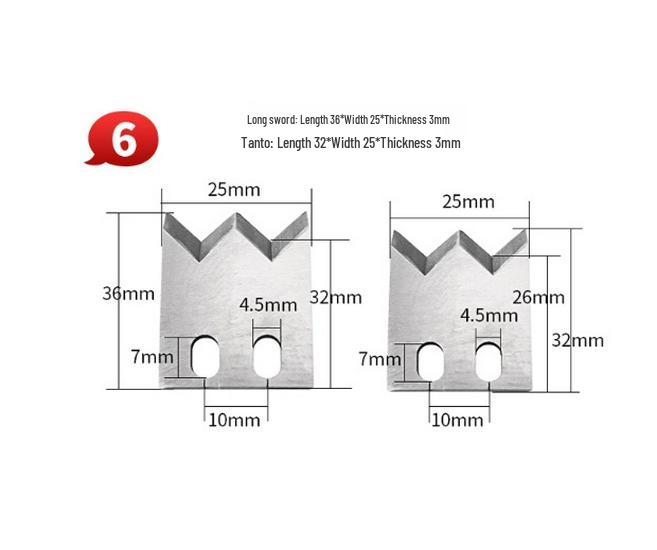 Tungsten Steel Blade for Automatic Wire Cutting and Stripping Machine