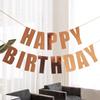 Creative Laser Birthday Flag Decoration Party Supplies Alphabet Happy Birthday Banner Bunting