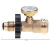 Hoge Lage Gasdrukmeter Niveaumeter Pol Propaan LPG Fles Cilinder Buiten Gasfles Adapter Drukmeter Connector