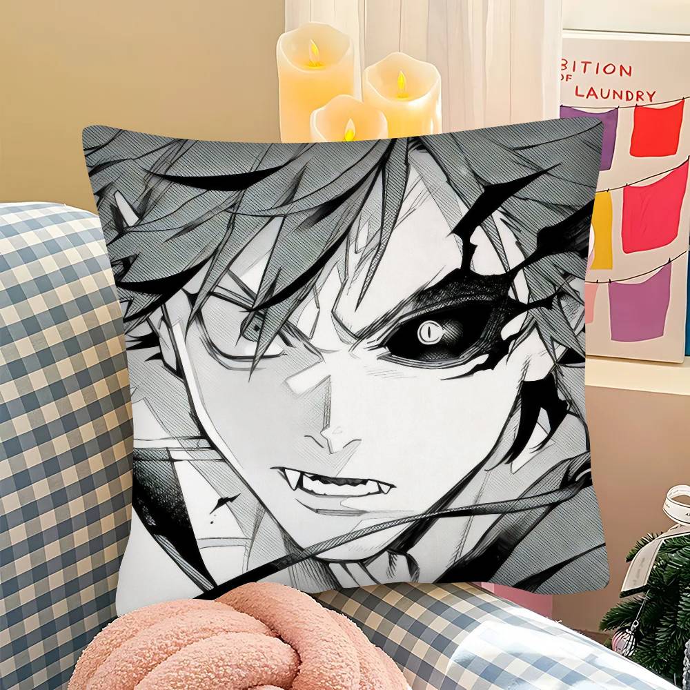 1Pc Manga Series Gokurakugai Pillow Case Fashion Square Pillowcase Bedroom Sofa Room Ins Decoration Leisure