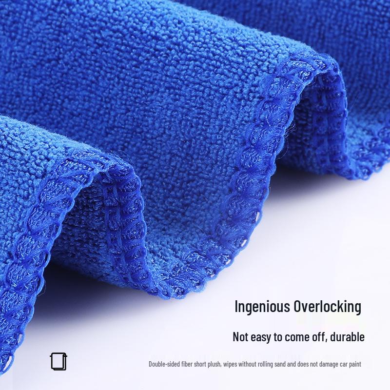 Water Absorbent Microfiber Car Cleaning Towel: Multifunctional, Thickened, Square Cloth for Car Drying.