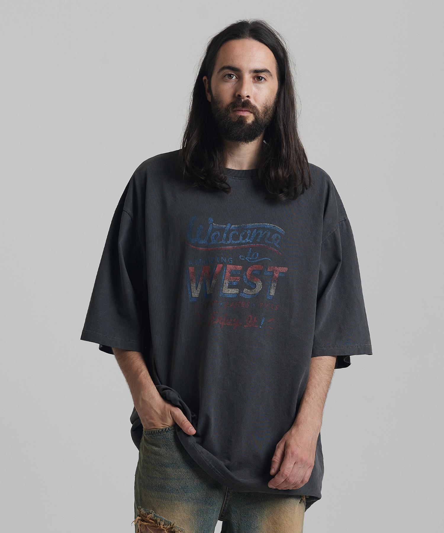 Ader Fits Pigment Logo Short Sleeve T-Shirt (Charcoal) Free