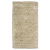 Living Room Rug with Long Pile Woolly Touch Ecru 80x150