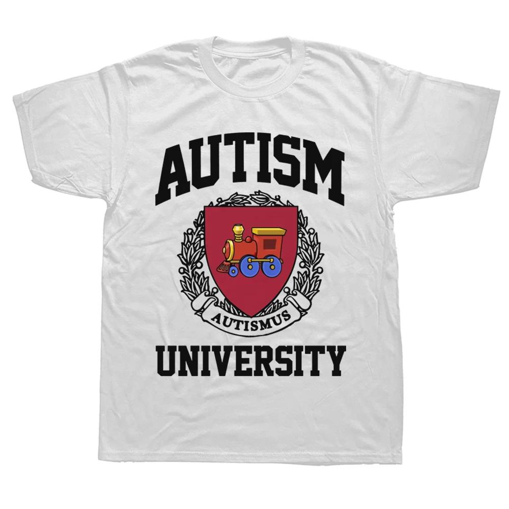 

Autism University T Shirt Funny Autistic Intreovert Humor Gift Graphic Womens T-shirt Tee Tops 4XL