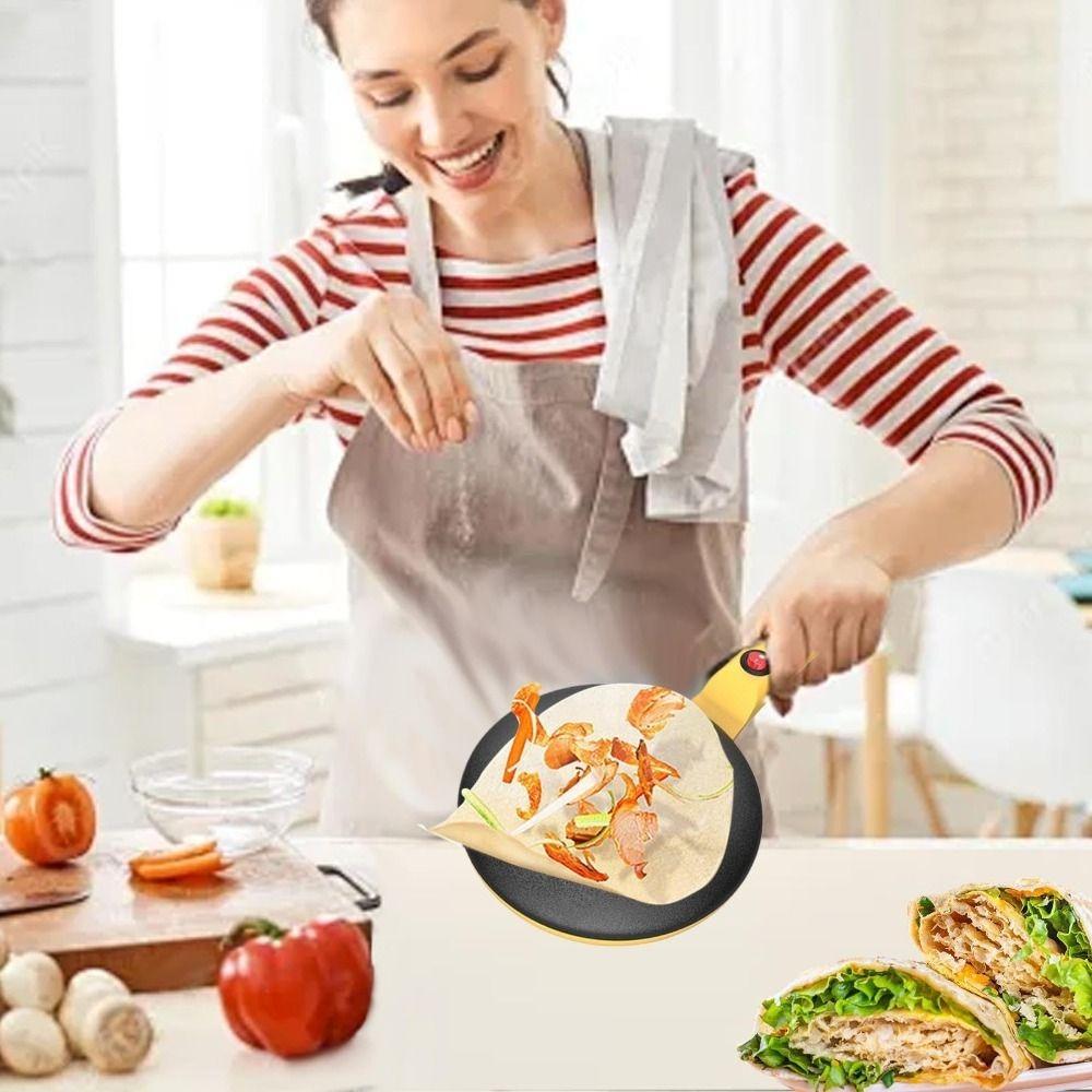 Macchina per Crêpes con Impugnatura Ergonomica Funzionamento Semplice Macchina per Pancake Facile da Usare Padella per Crêpes Uso Domestico